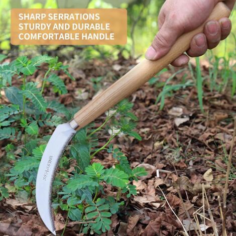 Japanische Gartenhacke, einteiliger Kohlenstoffstahlguss mit massivem