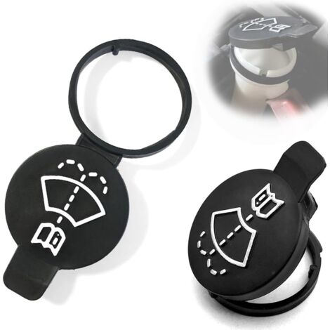 Stück Scheibenwaschflüssigkeitsbehälterdeckel, Waschflaschendeckel, Scheibenwaschflüssigkeitsbehälterdeckel, Ersatzbehälterdeckel, für Chevrolet Buick Cadillac 13227300 (Schwarz) (1/5)