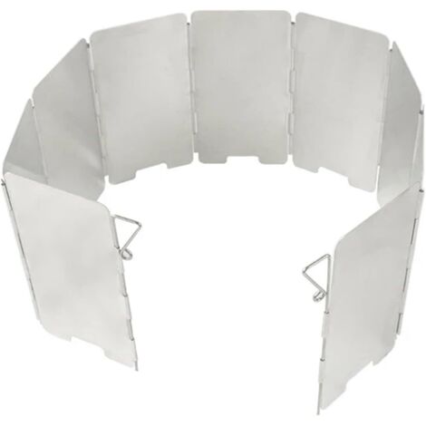 Windschutz für Campingkocher, 9-lagiger, faltbarer Windschutz aus Aluminiumlegierung für Gaskocher, für Outdoor-Camping, winddicht (1/5)