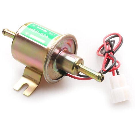12-V-Elektrokraftstoffpumpe, 4–7 PSI, hohe Saugkraft, kompatibel mit Benzin/Diesel für Pkw und Maschinen, Aluminiumguss – HEP-02A (1/5)