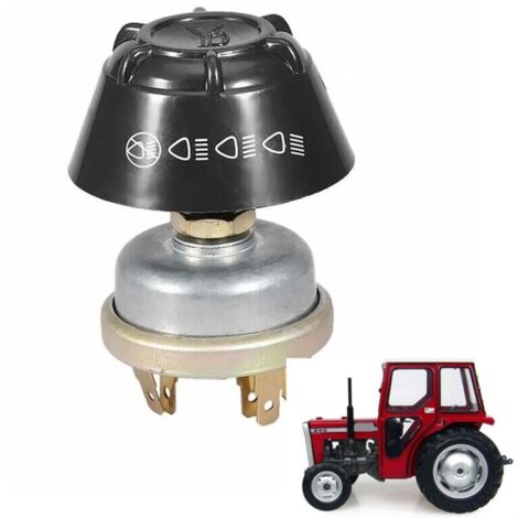12-V-Drucktaster, wasserdicht – Rostfreies Aluminium – Für Massey Ferguson Traktoren – Einfache Installation (1/4)