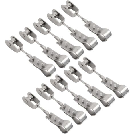 Minhe Outdoor Sonnensegel-Befestigungsmaterial mit Rollen und Klemmen aus Edelstahl 304 zur Montage von Rohren mit 15 mm bis 25 mm Durchmesser (1/5)