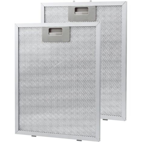 Metallischer Fettfilter für Küchenabzugshauben/Lüftungsventilatoren, Silber, 320 x 260 mm (2er-Pack) (1/5)
