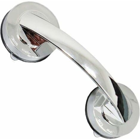 Saugnapf-Türgriff, Kühlschrank-Badezimmer-Türgriff, Rohrauslauf, stark und exquisit, perfekt für Badezimmer (Silber)