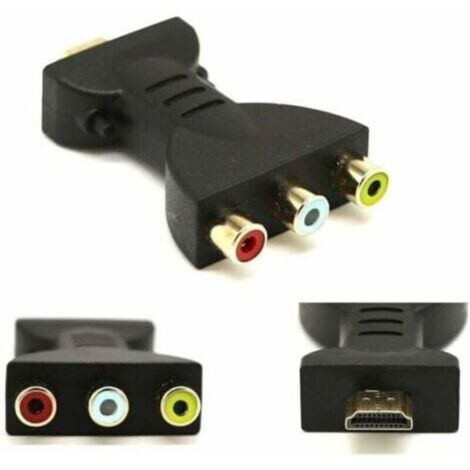 HDMI-Stecker auf 3 RCA-Buchsen Composite AV Audio-Video-Adapter TV-Konverter