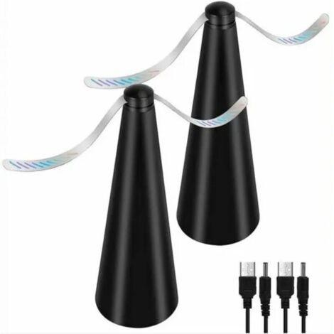 Fliegenabwehrventilator, 2er-Pack, natürliche Abwehrmittel, hält Insekten von Lebensmitteln, Camping und Garten fern (1/4)