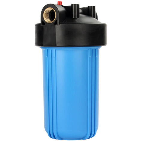 10 Zoll großes blaues Wasserfiltergehäuse, Filterkartuschen, blaues Gehäuse (1)