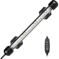 IP68-zertifizierte Unterwasser-Aquarienleuchte – Einstellbare blaue und weiße LED-Beleuchtung – Automatischer Timer – Für Aquarien von 20 bis 70 cm