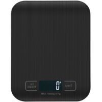 Digitale Küchenwaage, professionelle 10-kg-Digitalwaage – präzise Messung bis zu 1 g, elektronische Küchenwaage mit LCD-Display und Tara-Funktion. (Schwarz)