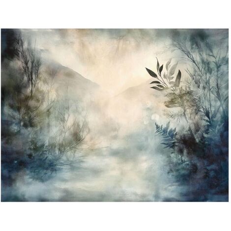Papier peint gris montagnes en béton décoration murale pour chambre à coucher – 250 x 175 cm Wallarena (1/4)