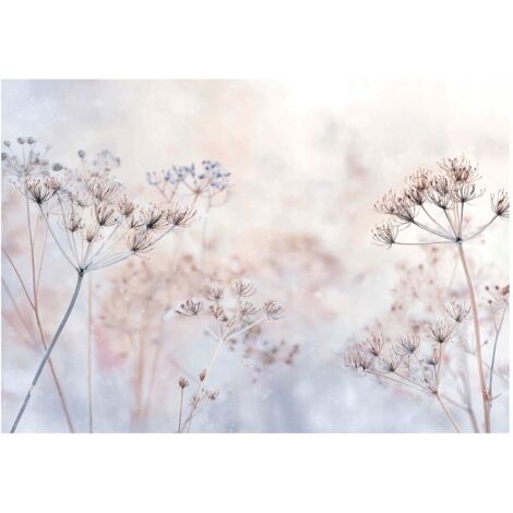 Papier peint mural fleurs boho nature intissé grand format design intérieur salon chambre pas cher 400x280 cm