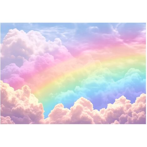 Papier peint multicolore pour enfants, décoration murale – 350 x 250 cm, papier peint intissé Wallarena