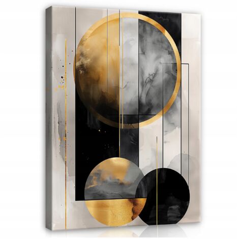 Peinture abstraite art deco or sur toile Murale pour chambre salon 120x80
