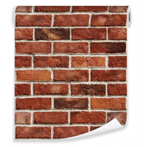 Papier peint brique 3D effet pierre déco murale style loft – rouleau 0,5 x 10 m intissé Wallarena