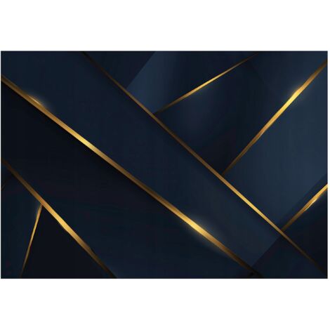 Papier peint mural abstraction dorée intissé grand format design intérieur salon chambre pas cher 350x250 cm
