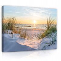 tableau mer plage 3d sur toile pour salon 120x80