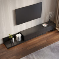 Fernsehschrank ausziehbar Modell Fero aus Nussbaum - 3 Schubladen, kompatibel mit Fernsehern ab 80 Zoll, Design modern, Stauraum geräumig für Ihr Wohnzimmer