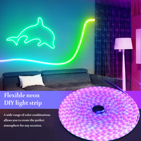 Ruban Led Exterieur Etanche Bande LED Néon 4M TK99SW - IP67 Étanche - App Et Télécommande - Synchronisation Musique - DIY Déco Déco LED Gaming