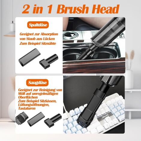 Aursykel Aspirateur à Main Portable pour Voiture 9000pa Rechargeable Alimenté par USB Humide et Sec Léger avec Éclairage et Accessoires pour Voiture Maison Bureau Rangement Facile Faible Bruit Aursykel Aspirateur à Main Portable pour Voiture 9000pa Rechargeable Alimenté par USB Humide et Sec Léger avec Éclairage et Accessoires pour Voiture Maison Bureau Rangement Facile Faible Bruit