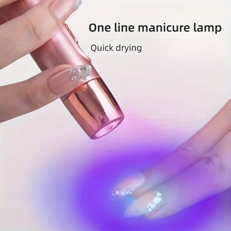 Mini Lampe UV LED Pour Ongles Gel 3W Avec Clip Et Tête Réglable - Portable USB