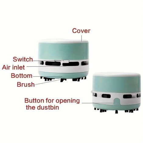 1 Pc Aspirateur De Bureau Mini Nettoyeur De Table Passer L'Aspirateur Nettoyeur De Poussière À