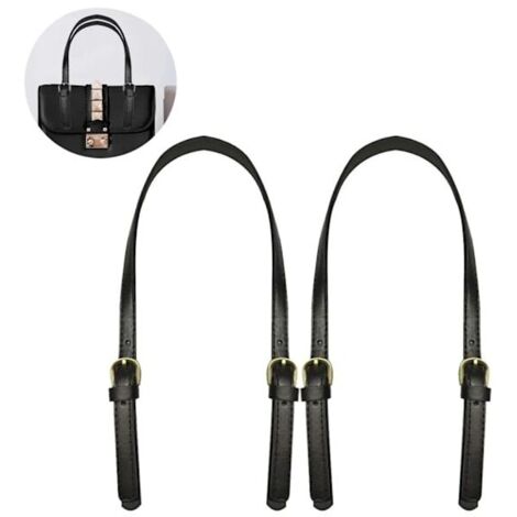 2pcs Kit de Bandoulière Accordéon en Cuir PU Réglable Accessoire