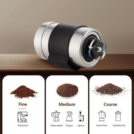 Sequpr Moulin à Café Manuel En Acier Inoxydable - Meule Céramique Réglable Pour Espresso, Filtre & Plus