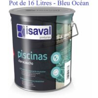 Peinture Piscine Caoutchouc Chloré 16L - Isaval (BLEU OCEAN)