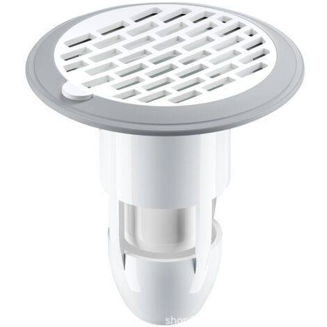 37 75 Mm Grilles pour Bonde De Baignoire, Crépine De Vidange, Siphon De Sol Anti Odeur pour Tuyaux De , Passoire à Cheveux Ronde Réutilisable, égouttoir De Sol De Douche, Blanche (1/5)
