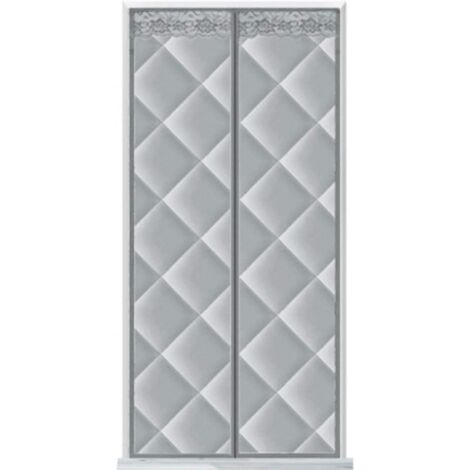 Isolation Porte MagnéTique, 90x210cm Rideau De Porte d'hiver Chaud MagnéTique Coupe Vent Contre Le Froid Hiver Protection Tissu Oxford pour Porte De Balcon, Porte Coulissante (1/5)