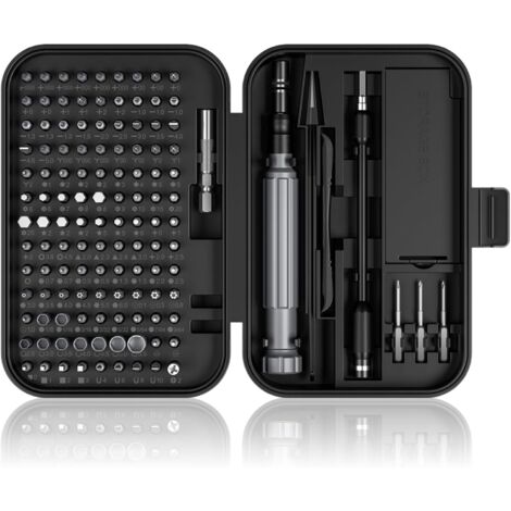 Kit d'outils de précision pour mécanicien, jeu de mini tournevis 150 en 1, kit d'outils de précision pour l'entretien des ventilateurs, tournevis pour iPhone, ordinateur portable, jouets, montres, app (1/5)