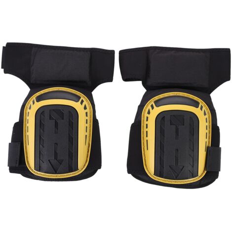 Genouillère de compression réglable pour hommes et femmes, adaptée au jardinage, à la construction, au jogging, au VTT, jaune (1/5)