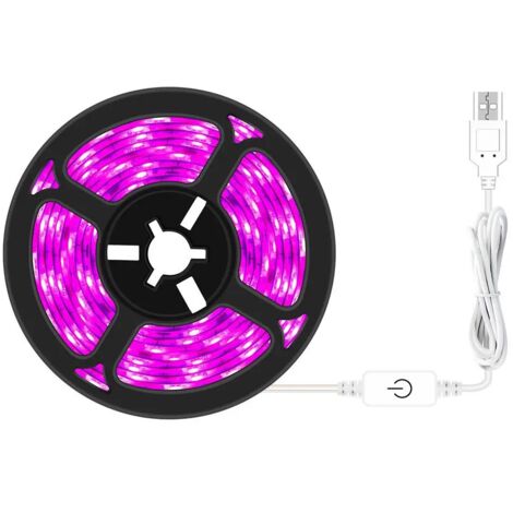 Bande lumineuse USB pour plantes, étanche, idéale pour les plantes d'intérieur, les serres et le jardinage (3 m) (1/4)