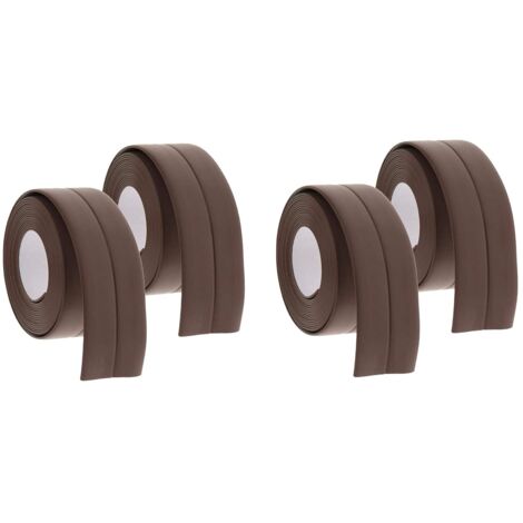 Bandes de calfeutrage imperméables et anti-moisissures pour cuisines et salles de bains (3,8 cm x 3,2 m) (marron, paquet de 4) (1/5)