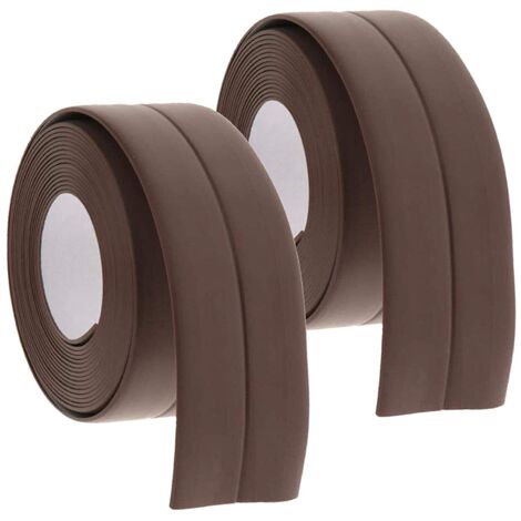 Bandes de calfeutrage imperméables et anti-moisissures pour cuisines et salles de bains (3,8 cm x 3,2 m) (Marron, paquet de 2) (1/5)
