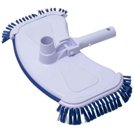 Aspirateur à brosse de fond de piscine, tête d'aspiration de nettoyage de piscine, arc bleu et blanc (1/5)
