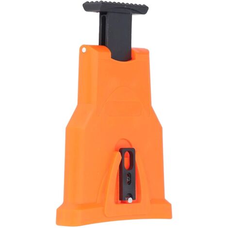 Fast sharpening stone grinder, strong portable hardness bar mounted ABS less wear chainsaw blade sharpener for grinding Orange Red (1/5)