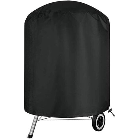 Housse de barbecue imperméable et coupe-vent, tissu Oxford 210D, anti-poussière et résistant aux UV, noir, 61 x 70 cm (1/5)