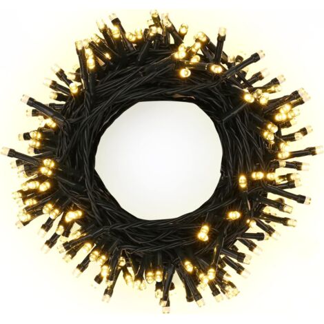 Bande lumineuse étanche, lumières de Noël d'intérieur pour la décoration de la maison, fête, Noël, mariage, 5 M, 20 DEL blanc chaud (1/5)