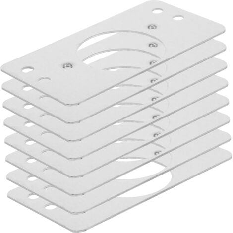 Gâche de porte Plaque de renfort de porte Support de gâche 8 pièces Kit d'installation de porte d'entrée (1/5)
