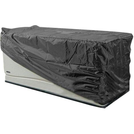 Housse de protection pour mobilier de jardin, Oxford 210D, imperméable et anti-poussière (noir, 123 x 62 x 55 cm) (1/5)