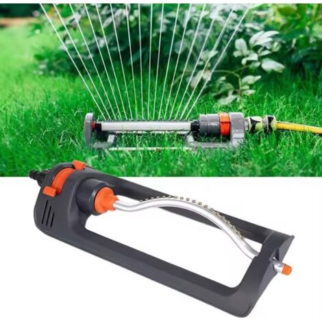 Arroseur oscillant automatique pour pelouse, 19 trous, 4 modes, ABS noir, réglable pour pelouse, jardin et irrigation agricole (1/5)