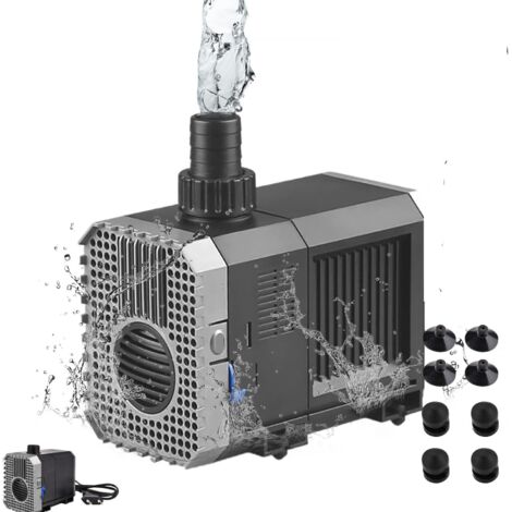 Pompe submersible pour aquarium, 500 litres/heure, 7 watts, pour étang, filtre de fontaine, CHJ-500