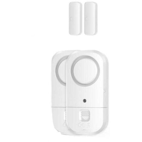 Capteurs d'alarme pour portes et fenêtres - Sécurité enfants, maison, bureau, magasin, dortoir, appartement, camping-car, lot de 2 (1/5)