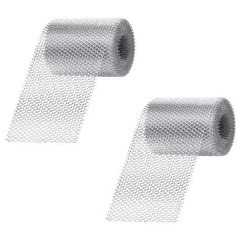 2 rouleaux de filet de protection pour gouttières, descentes pluviales et protection contre les feuilles pour parcs, 12,7 x 610 cm (1/5)