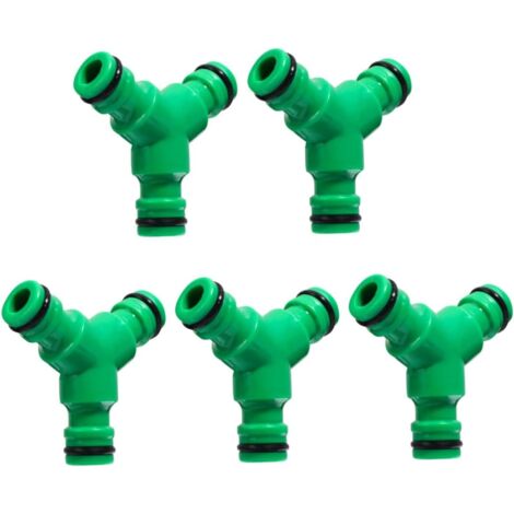 Ensemble de 5 connecteurs de tuyaux d'irrigation goutte à goutte, kit de connexion rapide pour tuyau d'arrosage de 1/2 à 3/4 pouces (1/5)