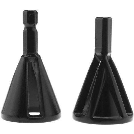 Jeu d'outils d'ébavurage à tige hexagonale pour boulons, écrous et embouts - Répare rapidement les boulons 8-32 endommagés, noir (1/5)