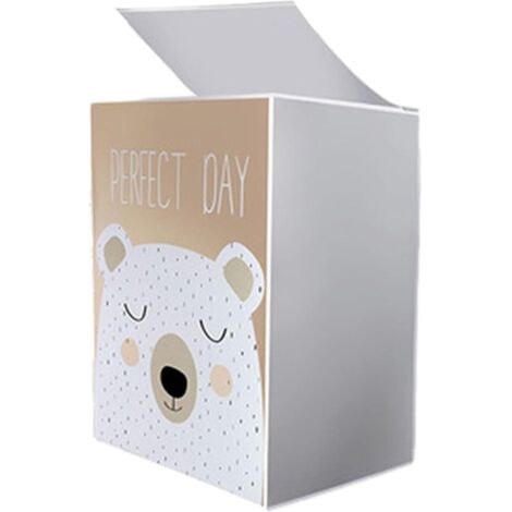 Housse pour lave-linge et sèche-linge, adaptée à la plupart des lave-linge et sèche-linge à chargement par le haut, 56 x 54 x 86 cm, Squinting Bear (1/5)