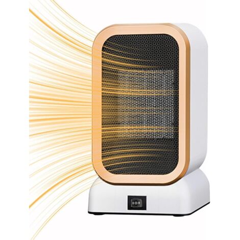 Chauffage de bureau, chauffage d'appoint Petit radiateur domestique silencieux - Chauffage électrique rapide, réglable et sûr pour les bureaux,blanc (1/5)