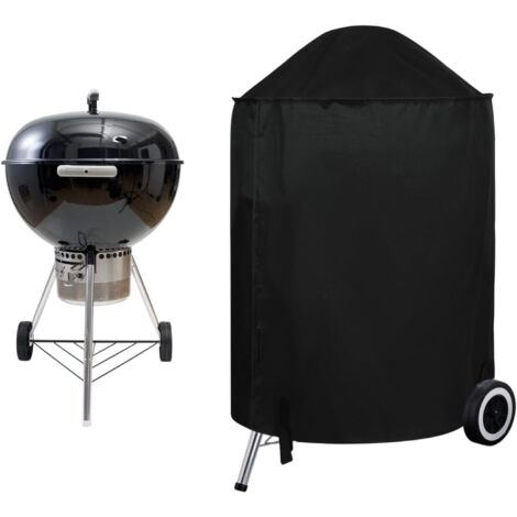 Housse pour barbecue - Robuste - Tissu Oxford 210D - Résistante au vent - Résistante aux UV et aux déchirures - Noir (66 x 70 cm) (1/5)